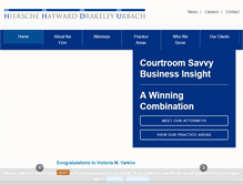 Tablet Screenshot of hhdulaw.com